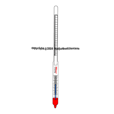 Bensheim - Hydrometer Dengan Thermometer